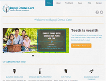 Tablet Screenshot of bapujidentalcare.com